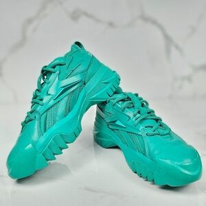 Reebok Club C V2 Cardi B Emerald Green Women’s Low Top Leather Shoes Sneakers